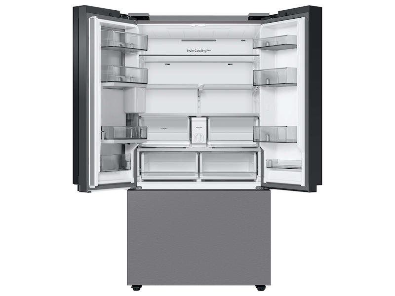 Samsung Bespoke 30 Cu. ft. 3-Door French Door Refrigerator with Beverage Center - RF30BB6600 Custom Panel Ready