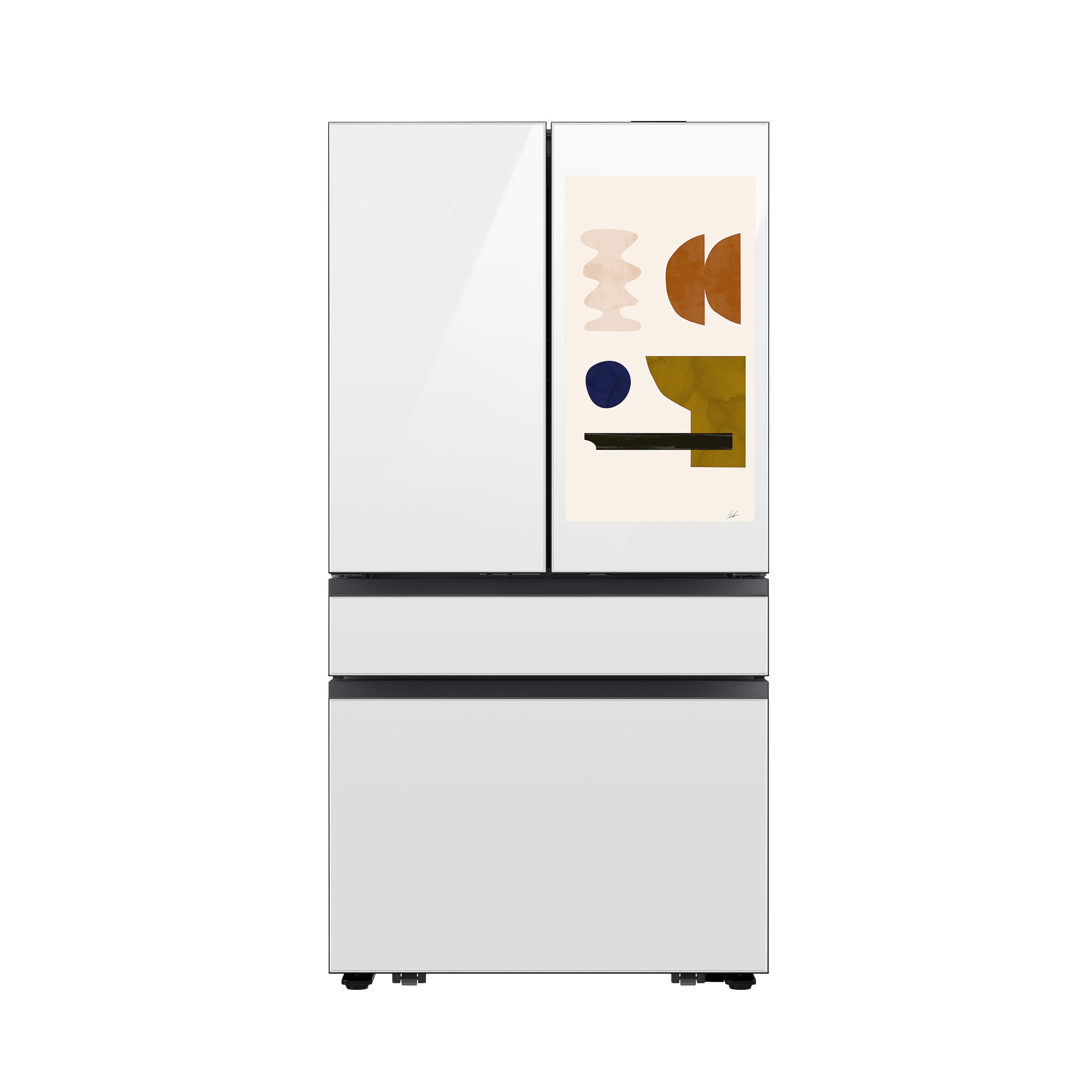 Thumbnail image of Bespoke 29 cu. ft. 4-Door French Door Refrigerator with AI Family Hub&trade;+ &amp; AI Vision Inside&trade; in White Glass