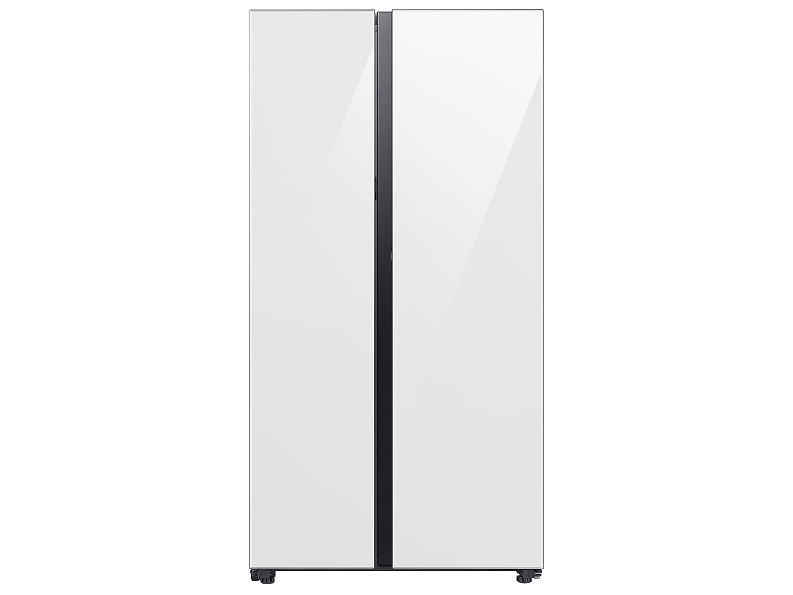 Samsung Bespoke Counter Depth Side-by-Side 23 cu. ft. Refrigerator with Beverage Center™ in White Glass(RS23CB760012AA)