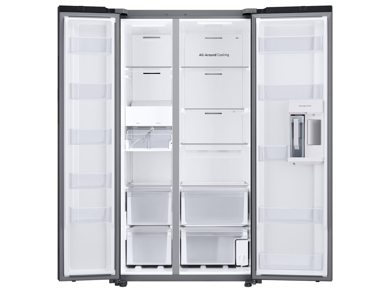Thumbnail image of Bespoke Side-by-Side 28 cu. ft. Refrigerator with Beverage Center™ in Stainless Steel