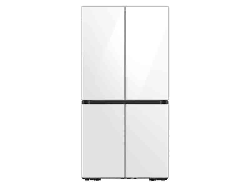 23 cu. ft. Smart Counter Depth BESPOKE 4-Door Flex™ Refrigerator with Customizable Panel Colors in White Glass