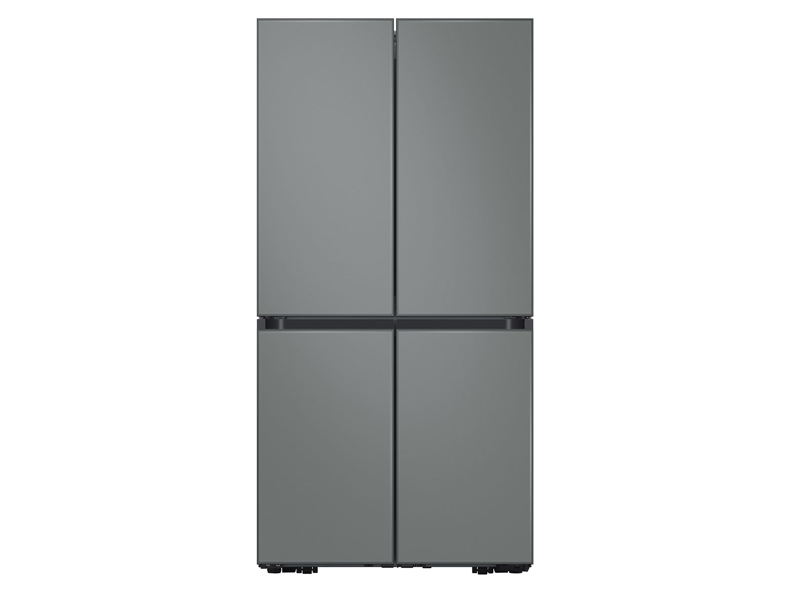 Bespoke Counter Depth 4-Door Flex™ Refrigerator (23 cu. ft.) in Grey Glass