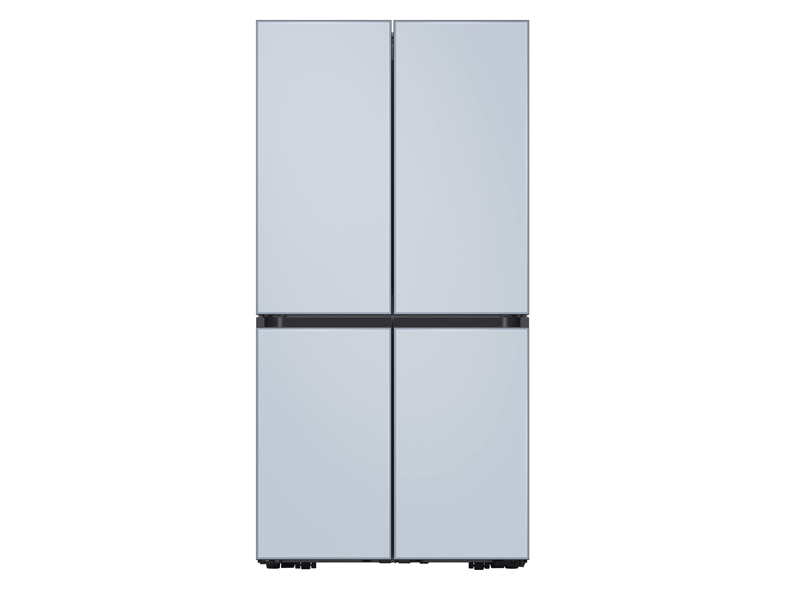 Samsung Bespoke Counter Depth 4-Door Flex™ Refrigerator (23 cu. ft.) in Sky in Blue Glass(BNDL-1616700696369)