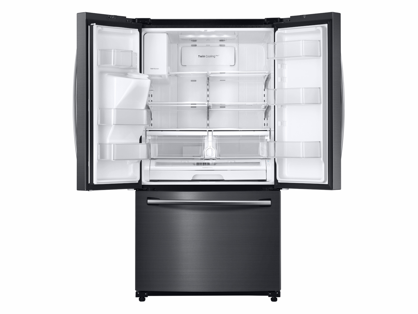 25 cu. ft. Black Stainless Steel Refrigerator (RF263BEAESG) | Samsung US