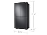 Thumbnail image of 23 cu. ft. Smart Counter Depth 4-Door Flex&trade; Refrigerator with Beverage Center and Dual Ice Maker in Black Stainless Steel