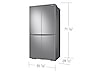 Thumbnail image of 23 cu. ft. Smart Counter Depth 4-Door Flex&trade; Refrigerator with Beverage Center and Dual Ice Maker in Stainless Steel