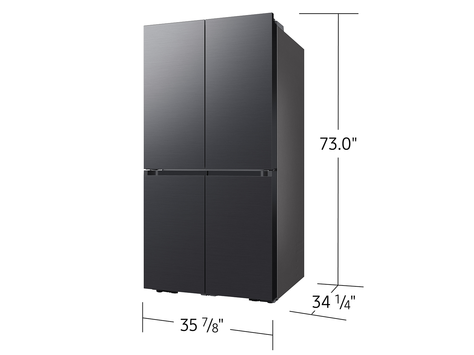 Samsung - Bespoke 29 Cu. ft 4-Door French Door Refrigerator with Autofill Water Pitcher - Stainless Steel