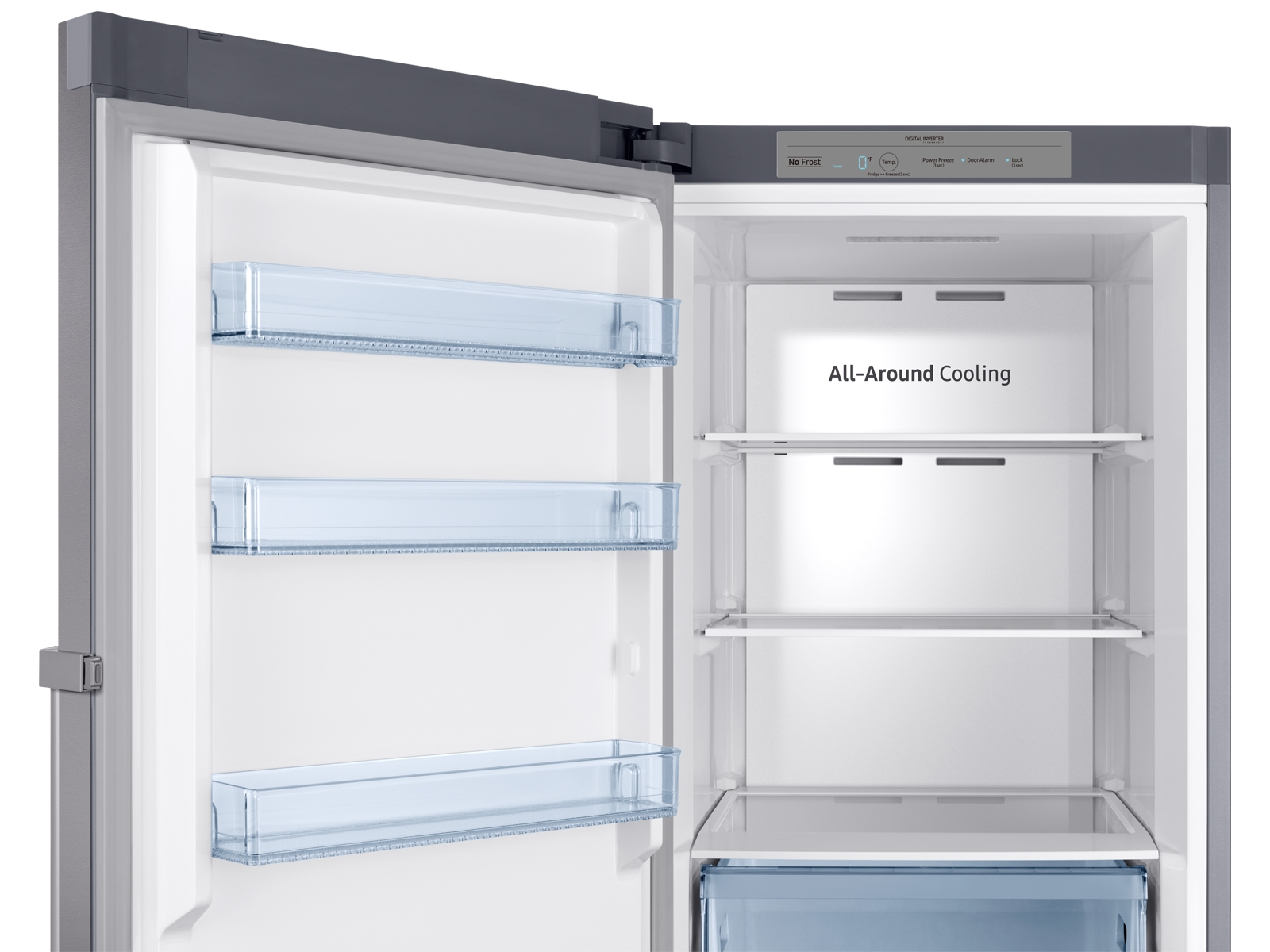 Congelador vertical con capacidad de 11.4 pies cúbicos con apariencia de acero inoxidable - RZ11M7074SA/AA | Samsung EE. UU.