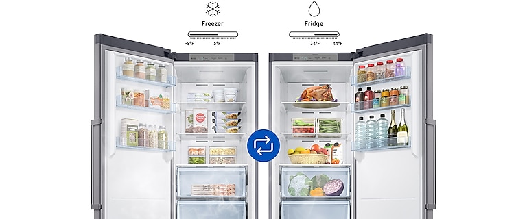 Switch from freezer to fridge