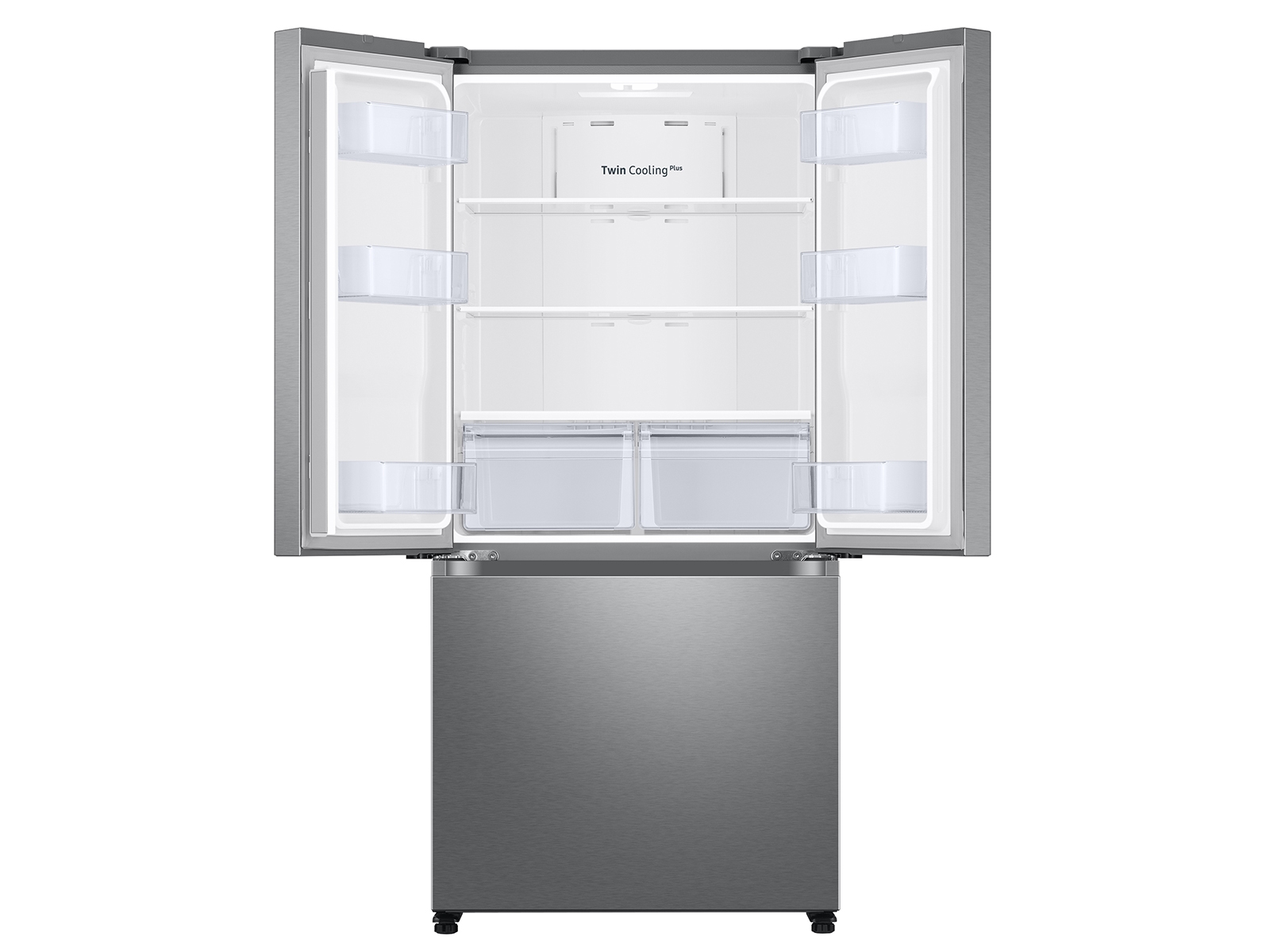 18 cu. ft. Smart Counter Depth 3-Door French Door Refrigerator in 