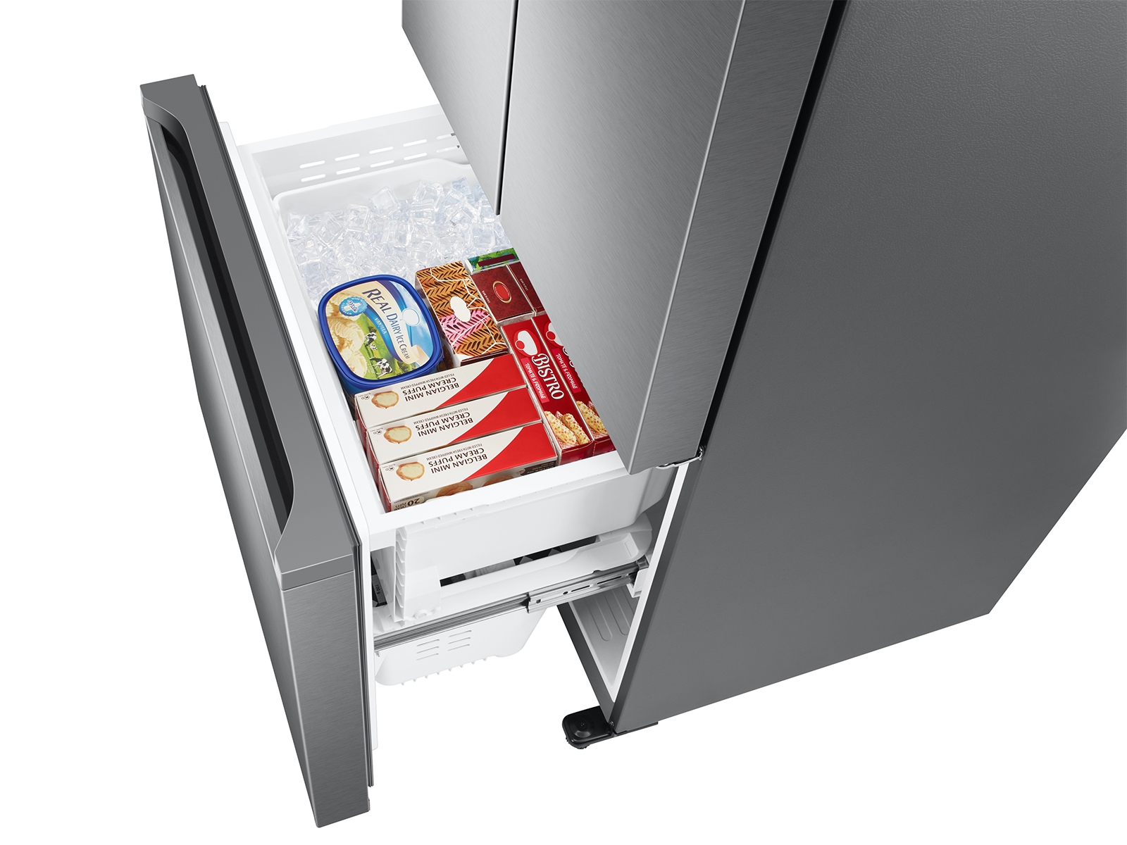 Thumbnail image of 18 cu. ft. Smart Counter Depth 3-Door French Door Refrigerator in Stainless Steel