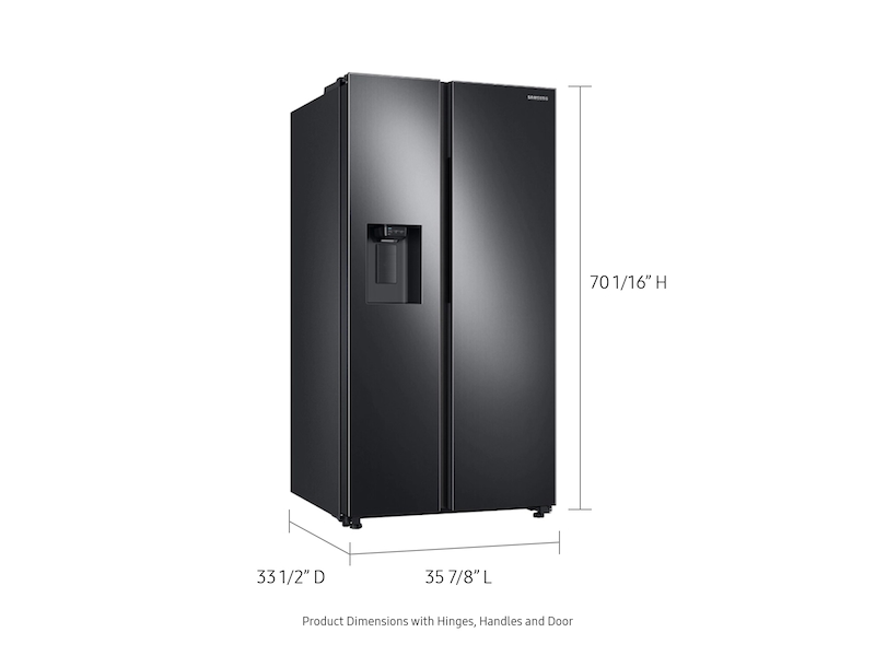 RS27T5200SG/AA, 27.4 cu. ft. Large Capacity Side-by-Side Refrigerator in  Black Stainless Steel