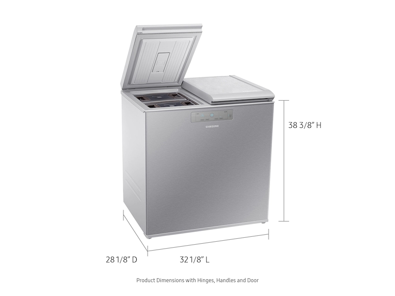7.6 cu. ft. Kimchi &amp; Specialty 2-Door Chest Refrigerator in Silver