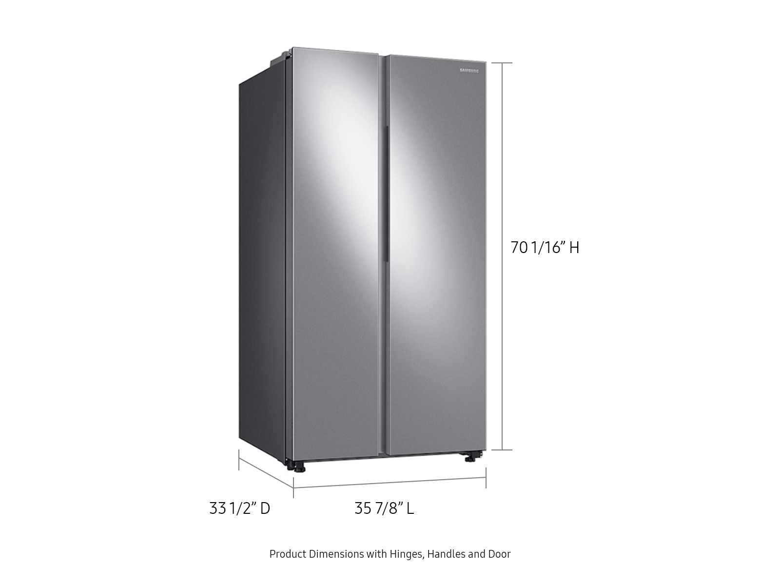 Thumbnail image of 28 cu. ft. Smart Side-by-Side Refrigerator in Stainless Steel