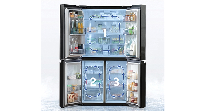 Samsung BESPOKE 29 cu. ft. 4-Door Flex French Door Smart Refrigerator with  Panels - White - Curacao 