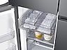 Thumbnail image of 23 cu. ft. Smart Counter Depth 4-Door Flex&trade; Refrigerator with Beverage Center and Dual Ice Maker in Black Stainless Steel