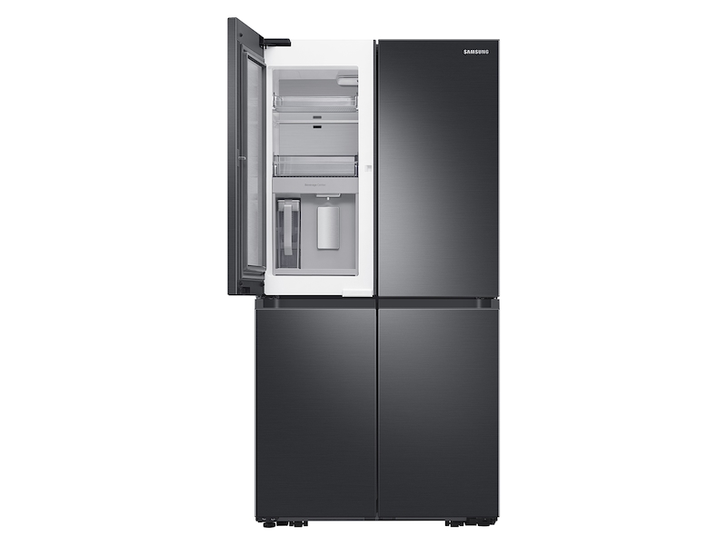 23 cu. ft. Smart Counter Depth 4-Door Flex&trade; Refrigerator with Beverage Center and Dual Ice Maker in Black Stainless Steel