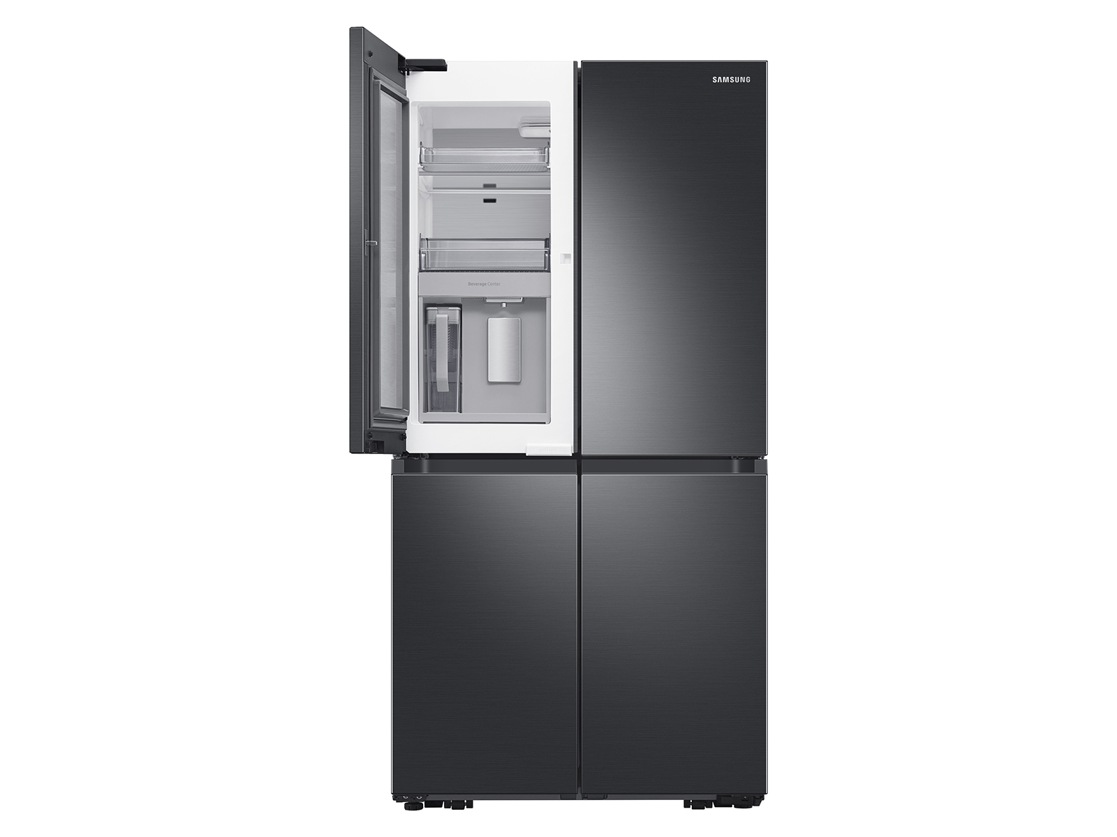 Thumbnail image of 29 cu. ft. Smart 4-Door Flex&trade; Refrigerator with Beverage Center and Dual Ice Maker in Black Stainless Steel
