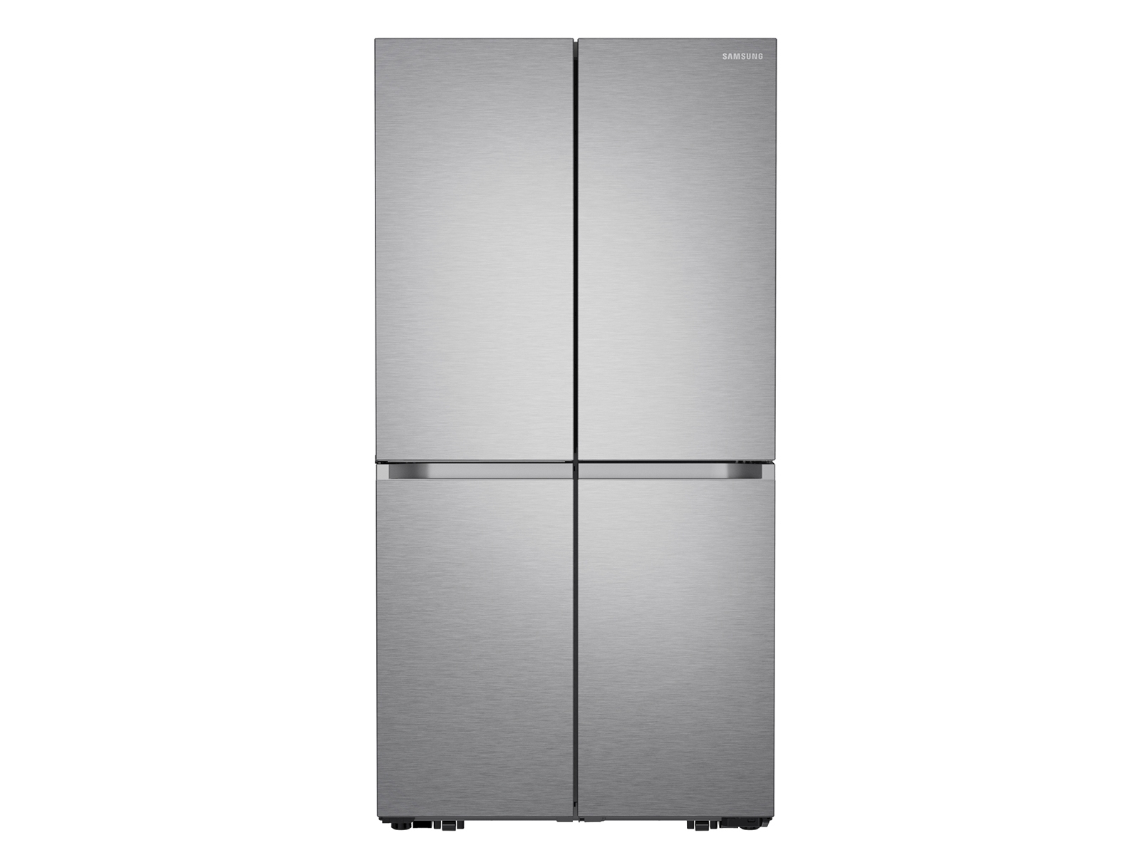 Samsung 22.5-cu ft 4-Door Counter-depth Smart French Door Refrigerator with  Dual Ice Maker and Door within Door (Fingerprint Resistant Black Stainless  Steel) ENERGY STAR at