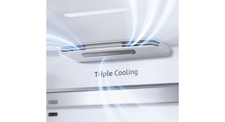 White Glass BESPOKE 4-Door Flex™ Refrigerator (23 cu.ft.) - BNDL