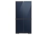 Thumbnail image of Bespoke Counter Depth 4-Door Flex™ Refrigerator (23 cu. ft.) in Navy Glass