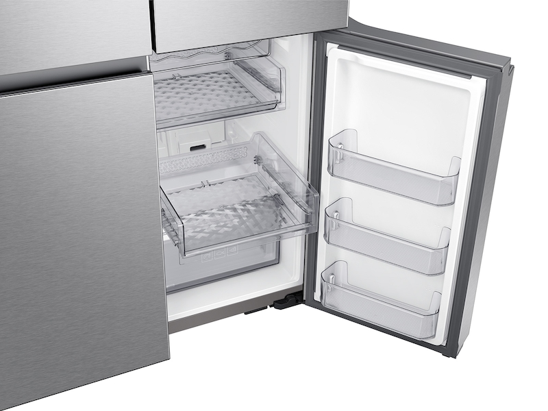 23 cu. ft. Smart Counter Depth 4-Door Flex&trade; refrigerator with Family Hub&trade; and Beverage Center in Stainless Steel