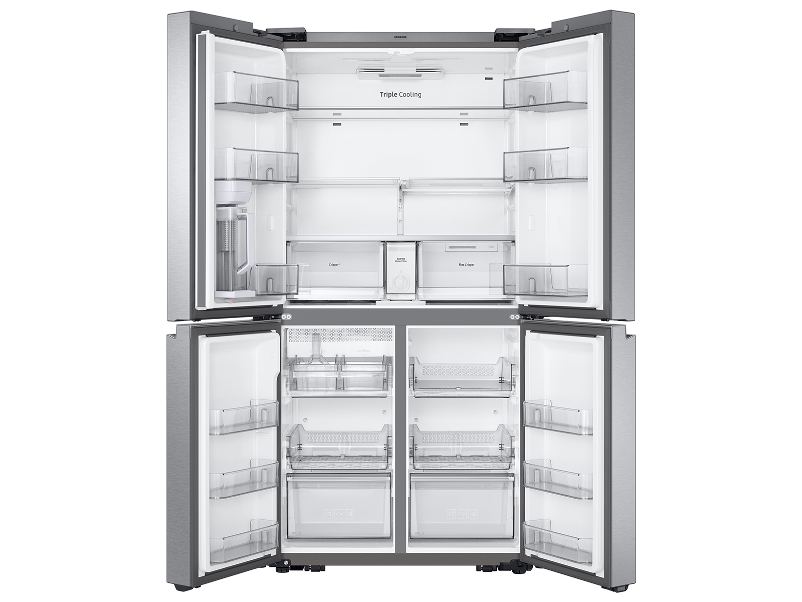Thumbnail image of 29 cu. ft. Smart 4-Door Flex™ Refrigerator with AutoFill Water Pitcher and Dual Ice Maker in Stainless Steel