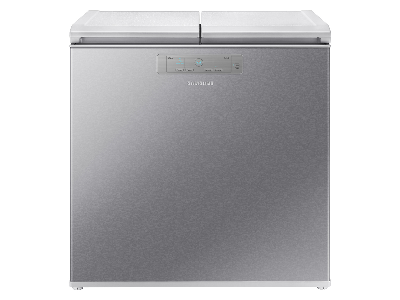 Photos - Fridge Samsung 7.6 cu. ft. Kimchi & Specialty 2-Door Chest Refrigerator in Silver 
