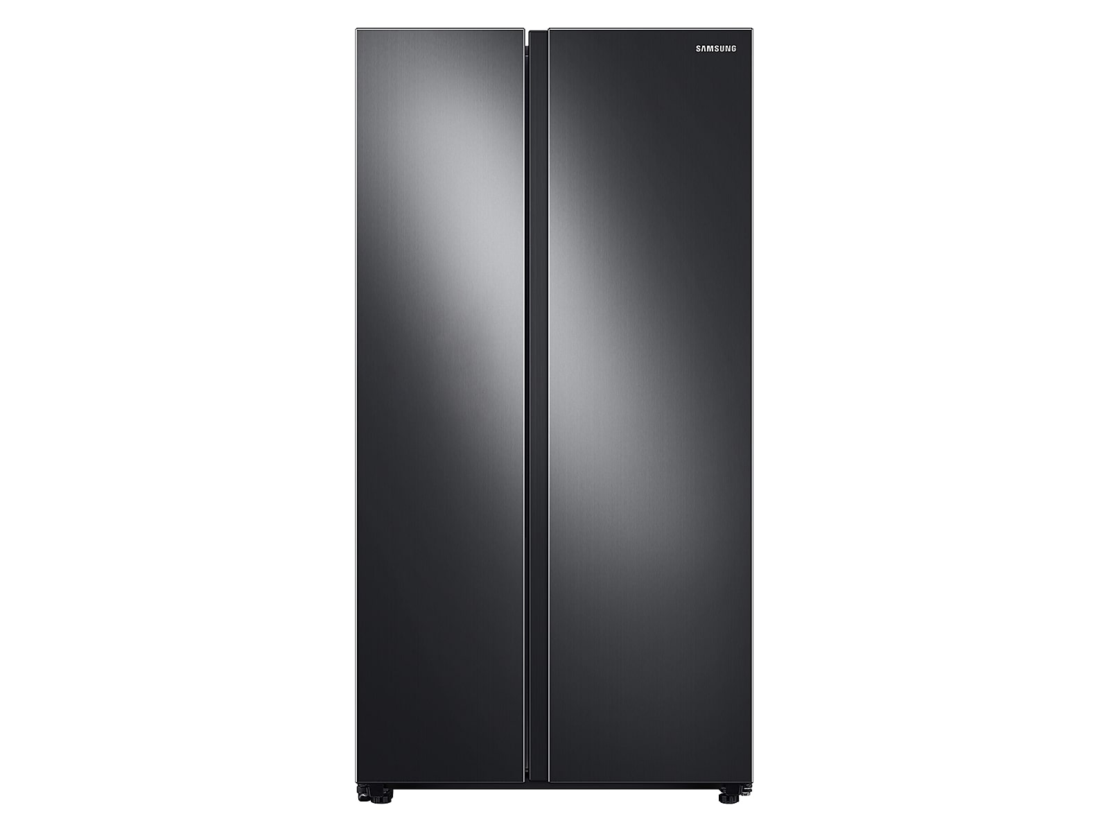 Samsung 23 cu. ft. Smart Counter Depth Side-by-Side Refrigerator in Black Stainless Steel(RS23A500ASG/AA)