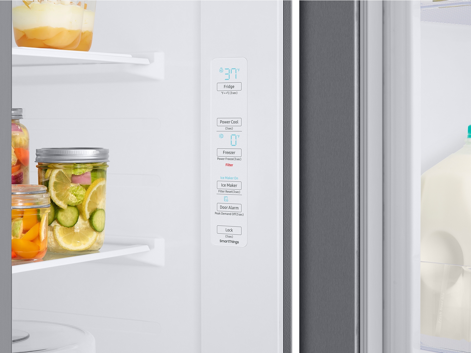 Samsung refrigerator shows OF OF, O FF, or scrolling bars