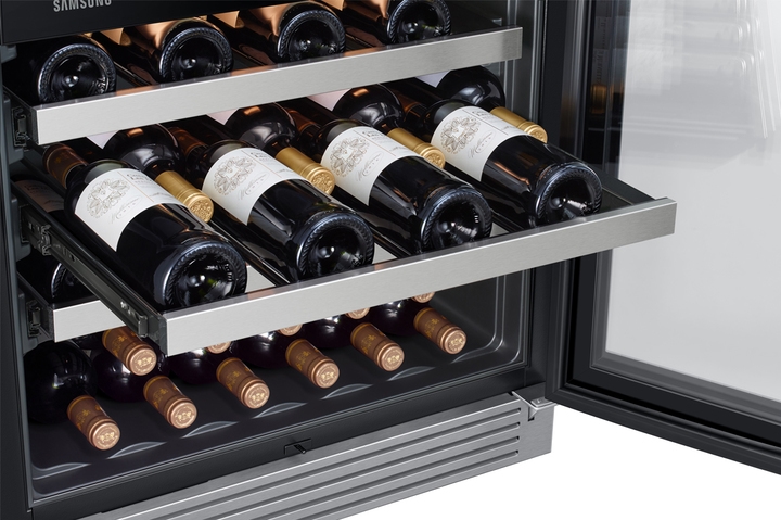 Enfriador de vino capacidad para 51 botellas en refrigeradores de acero inoxidable - RW51TS338SR/AA | Samsung