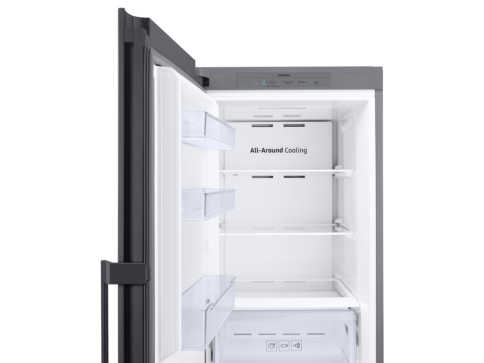 Thumbnail image of 11.4 cu. Ft. Bespoke Flex Column Refrigerator with Flexible Design in White Glass