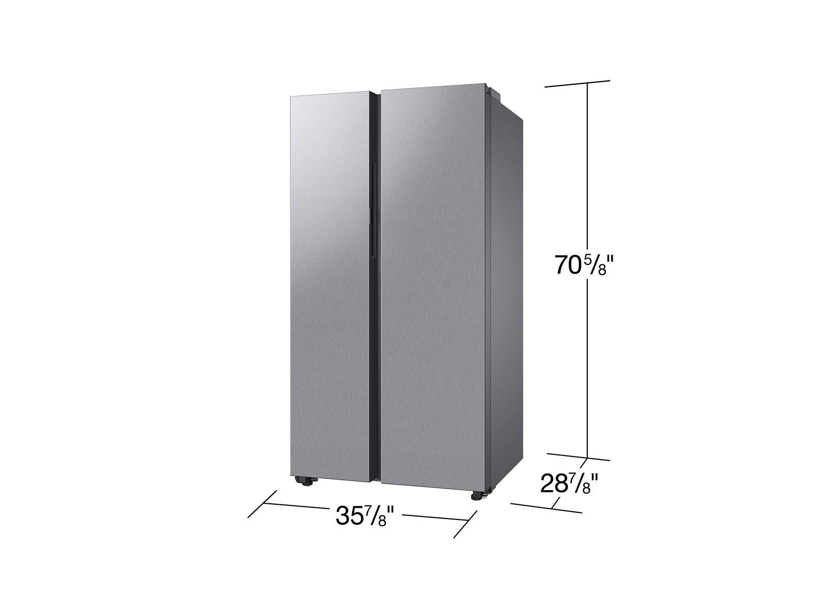 Thumbnail image of Bespoke Counter Depth Side-by-Side 23 cu. ft. Refrigerator with Beverage Center™ in Stainless Steel