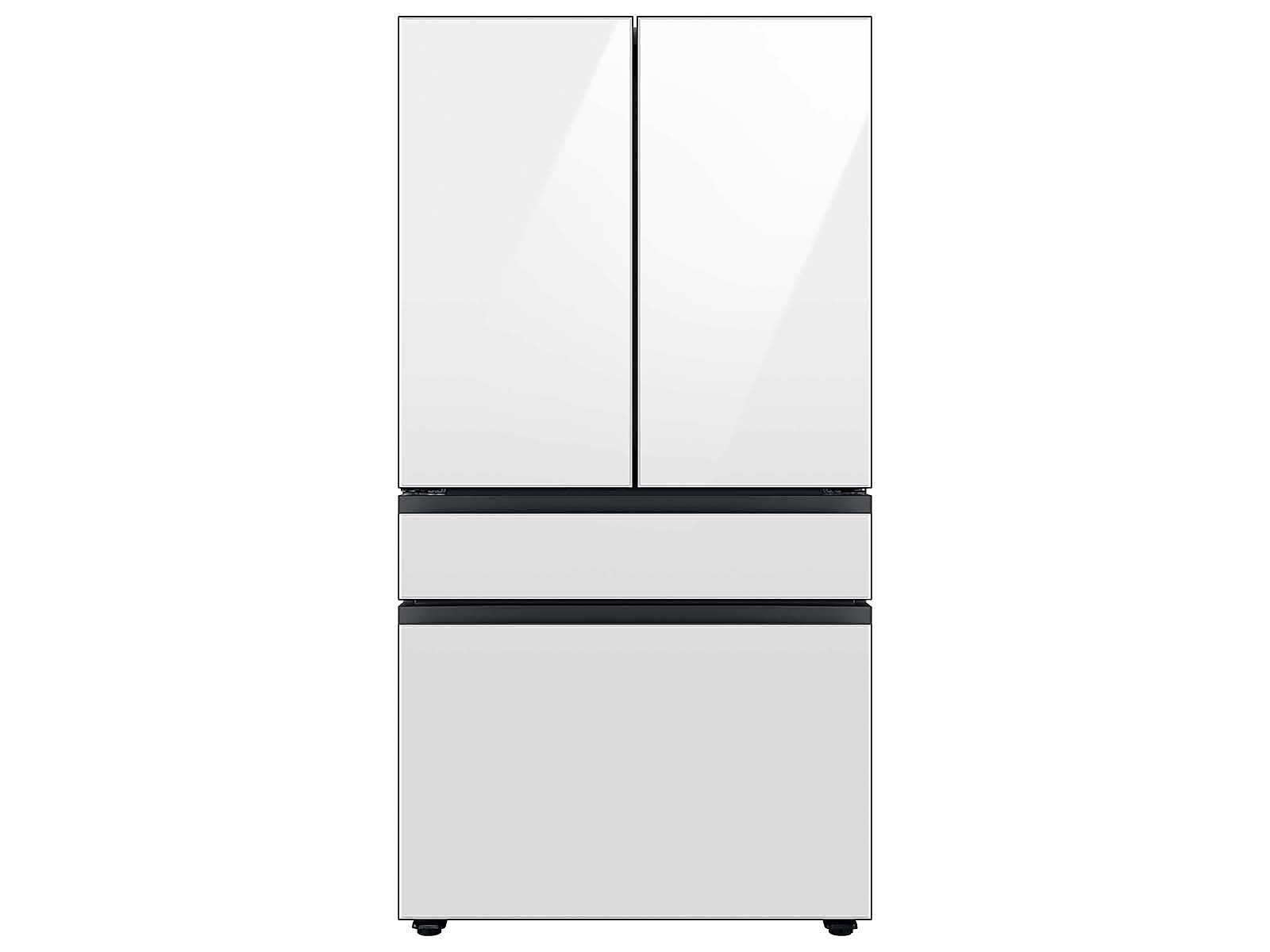 Samsung Bespoke 4-Door French Door Refrigerator (23 cu. ft.) with Beverage Center™ in White Glass(RF23BB860012AA)