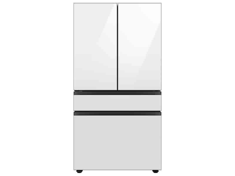 Bespoke 4-Door French Door Refrigerator (29 cu. ft.) with Beverage Center™ in White Glass