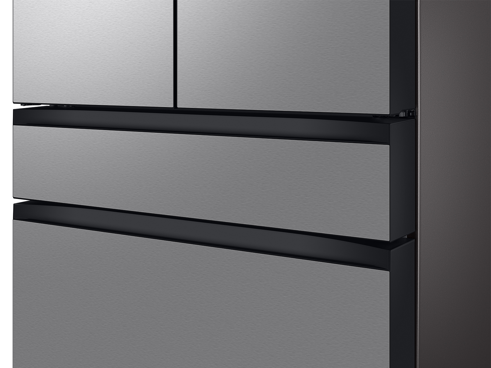 Thumbnail image of Bespoke 4-Door French Door Refrigerator (29 cu. ft.) with Beverage Center™ in Stainless Steel