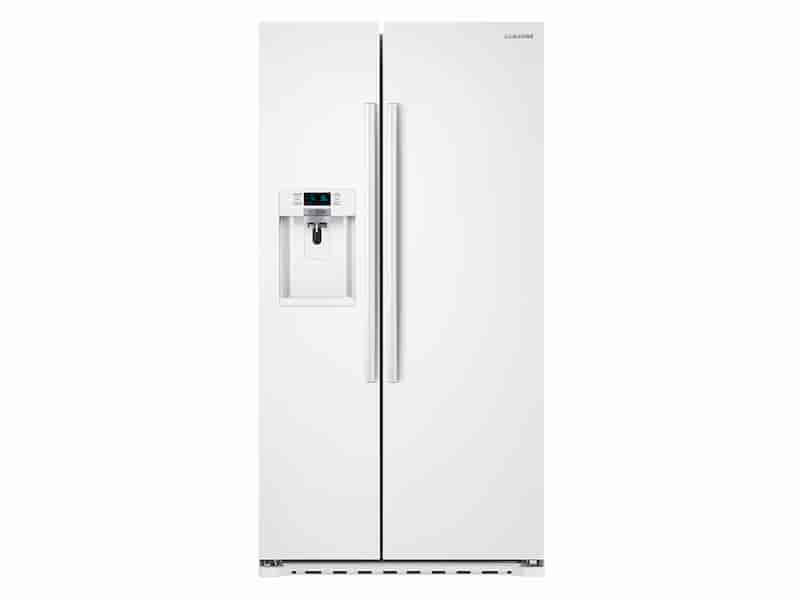 22 cu. ft. Counter Depth Side-by-Side Refrigerator in White