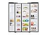 Thumbnail image of 22 cu. ft. Counter Depth Side-by-Side Refrigerator with Touch Screen Family Hub&trade; in Black Stainless Steel