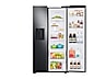 Thumbnail image of 22 cu. ft. Counter Depth Side-by-Side Refrigerator with Touch Screen Family Hub&trade; in Black Stainless Steel