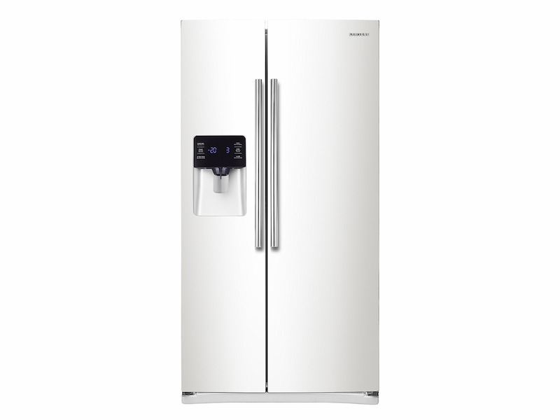 25 cu. ft. Side-by-Side Refrigerator with In-Door Ice Maker in White