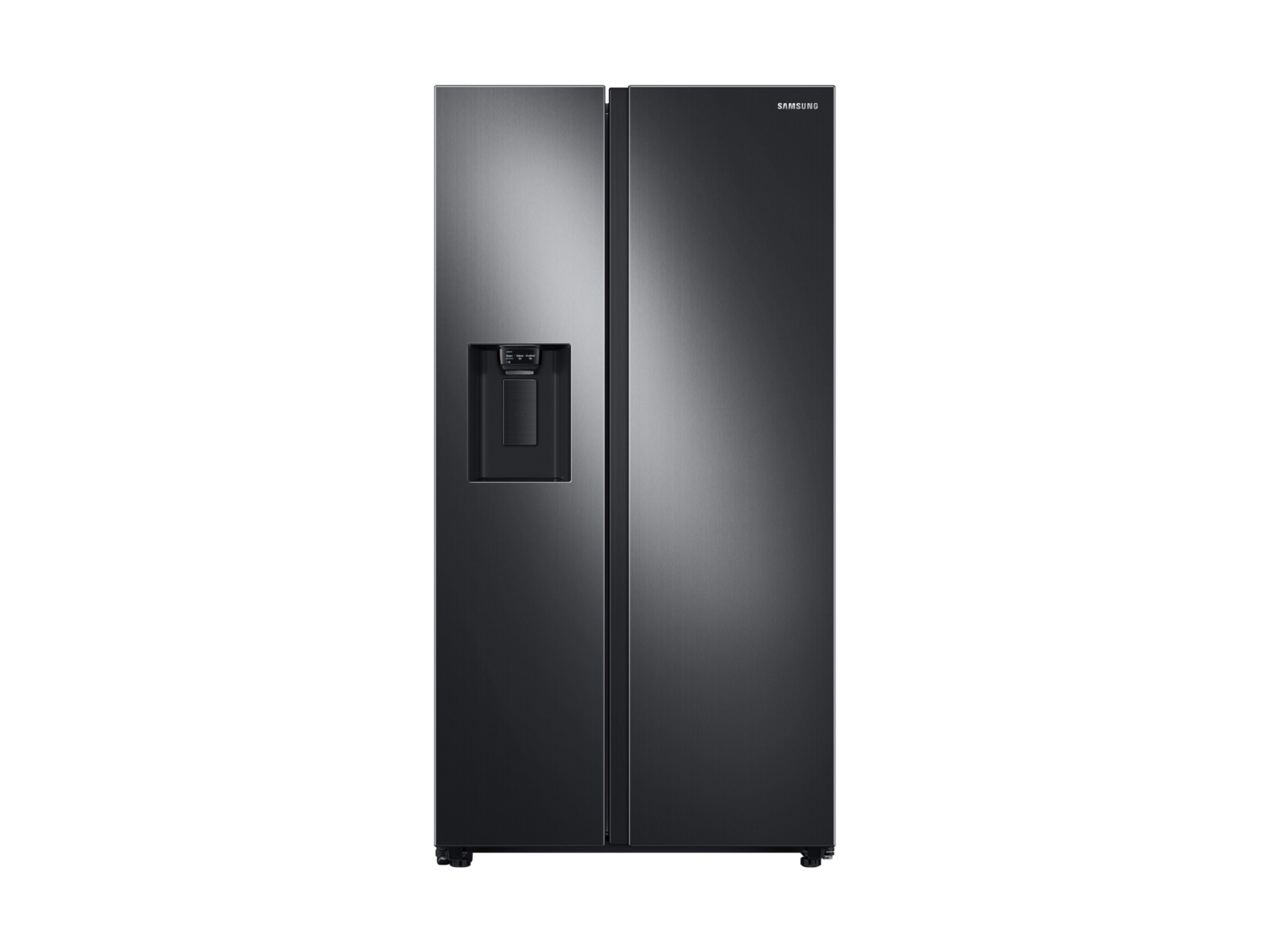 Samsung 27.4 cu. ft. Large Capacity Side-by-Side Refrigerator in Black Stainless Steel, Fingerprint Resistant Black Stainless Steel