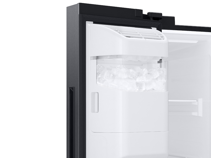 27.4 cu. ft. Large Capacity Side-by-Side Refrigerator in Black Stainless Steel