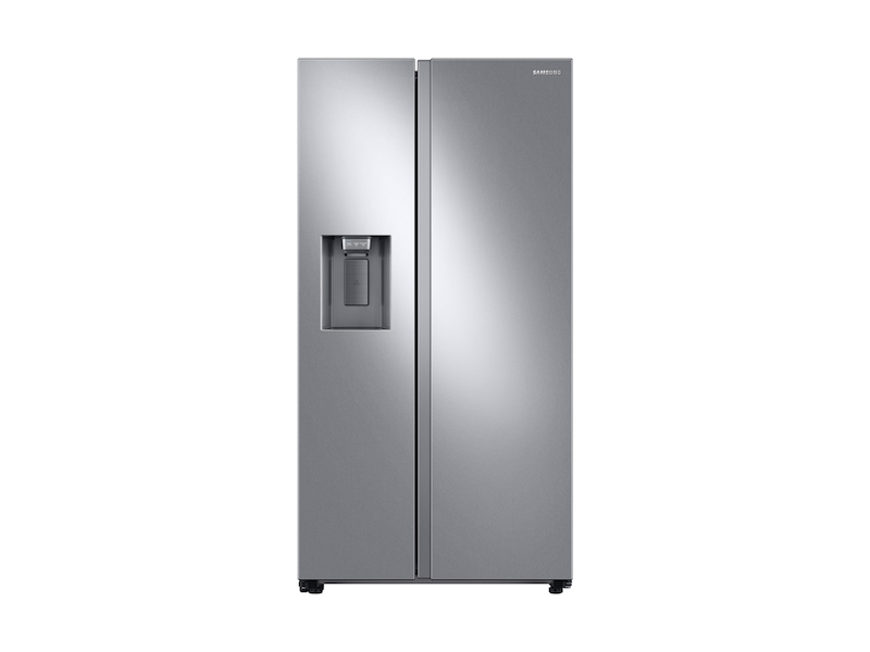 Aplicado Lijadoras locutor Acero inoxidable 27.4 cu. ft. Refrigerador lado-a-lado | Samsung EE.UU.