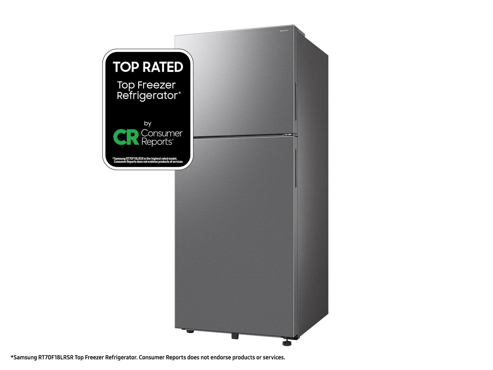 18 cu. ft. Top Freezer Refrigerator with All-Around Cooling in Stainless Steel