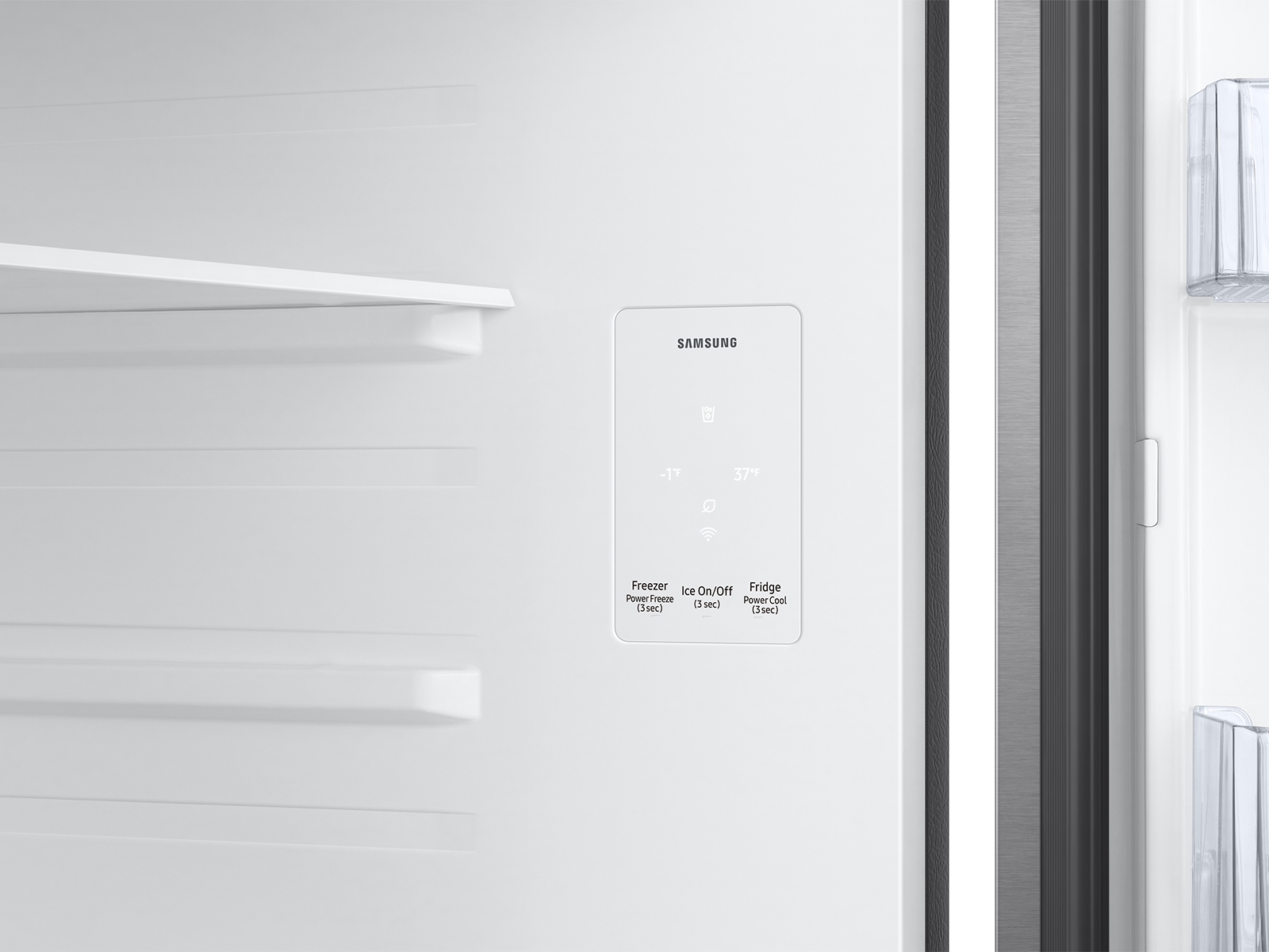 18 cu. ft. Top Freezer Refrigerator with Ice Maker in Stainless Steel