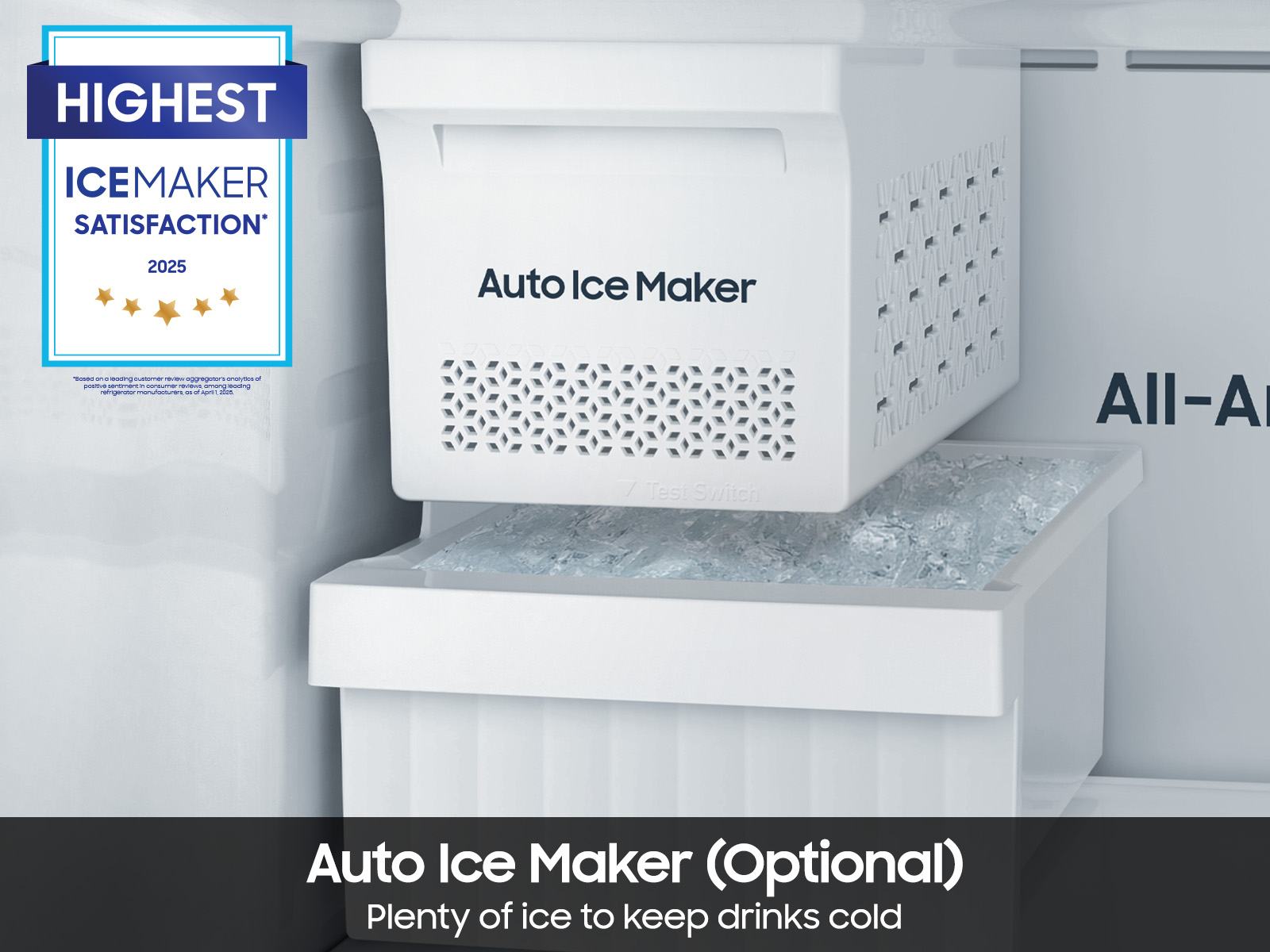 Thumbnail image of 18 cu. ft. Top Freezer Refrigerator with All-Around Cooling in Stainless Steel