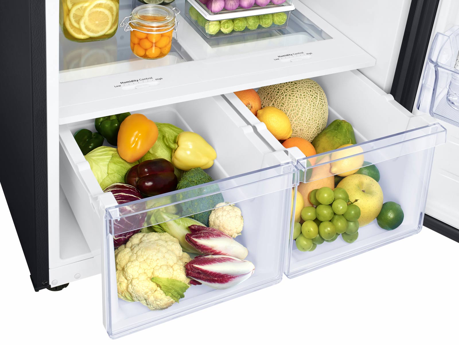 Stainless Steel Crisper Anti-drop Food Storage Box Refrigerator