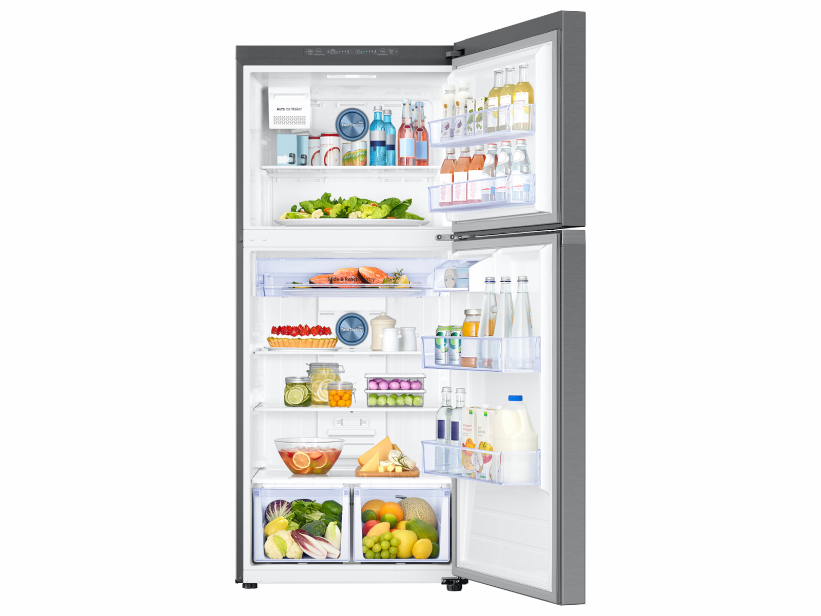 Thumbnail image of 18 cu. ft. Top Freezer Refrigerator with FlexZone™ and Ice Maker in Stainless Steel