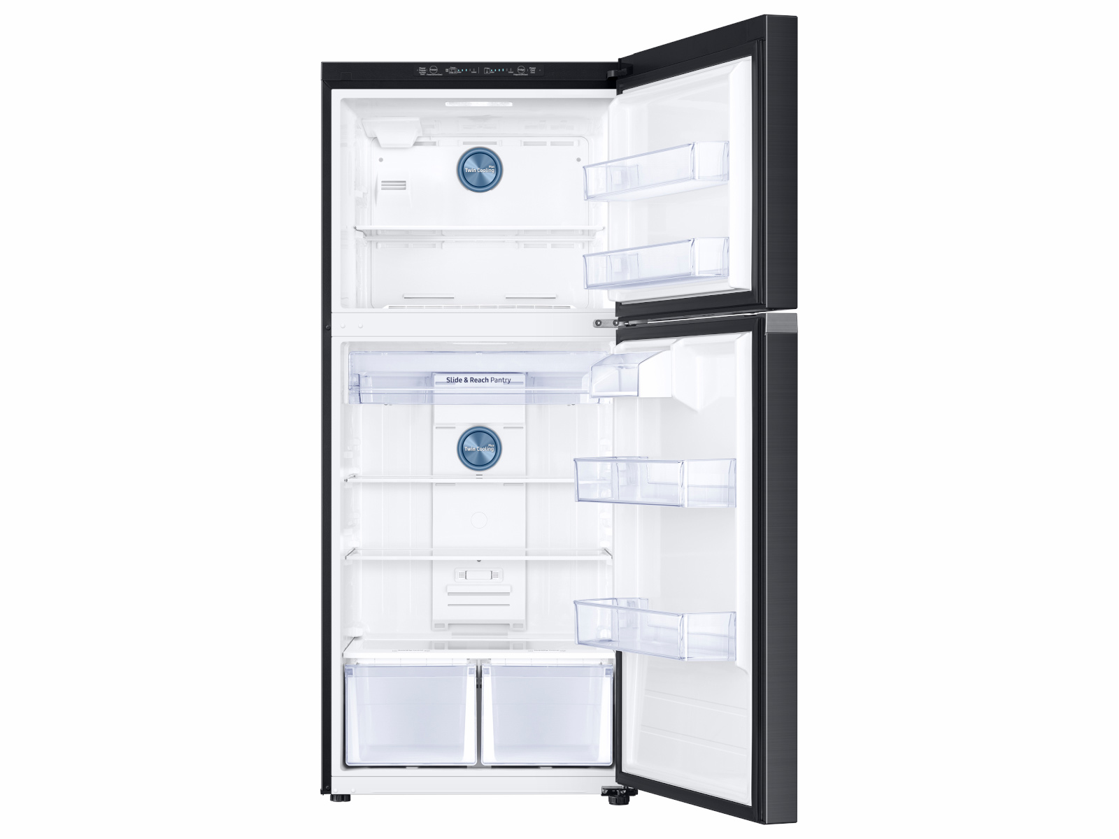 Thumbnail image of 21 cu. ft. Top Freezer Refrigerator with FlexZone™ in Black Stainless Steel