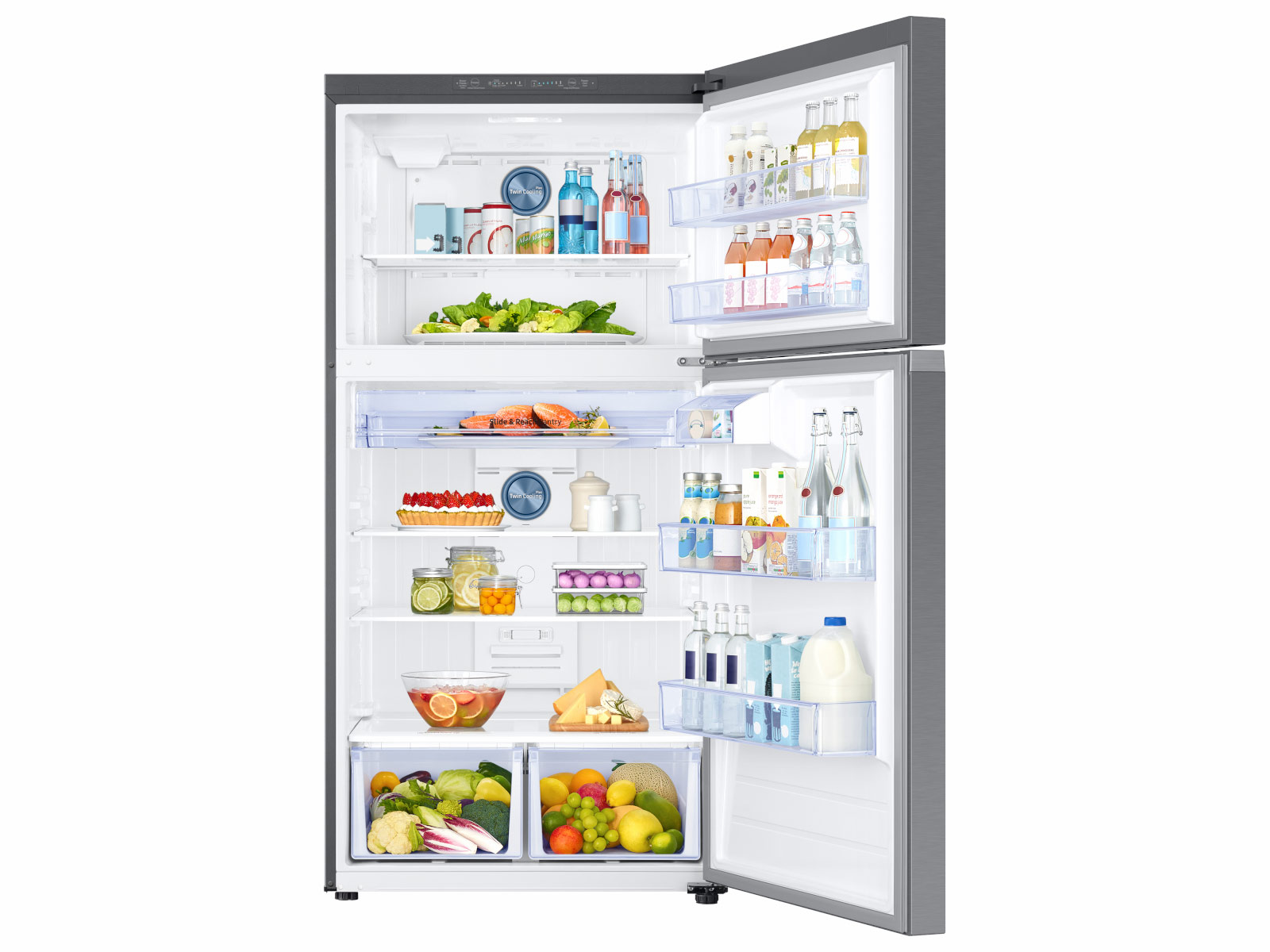 Thumbnail image of 21 cu. ft. Top Freezer Refrigerator with FlexZone™ in Stainless Steel